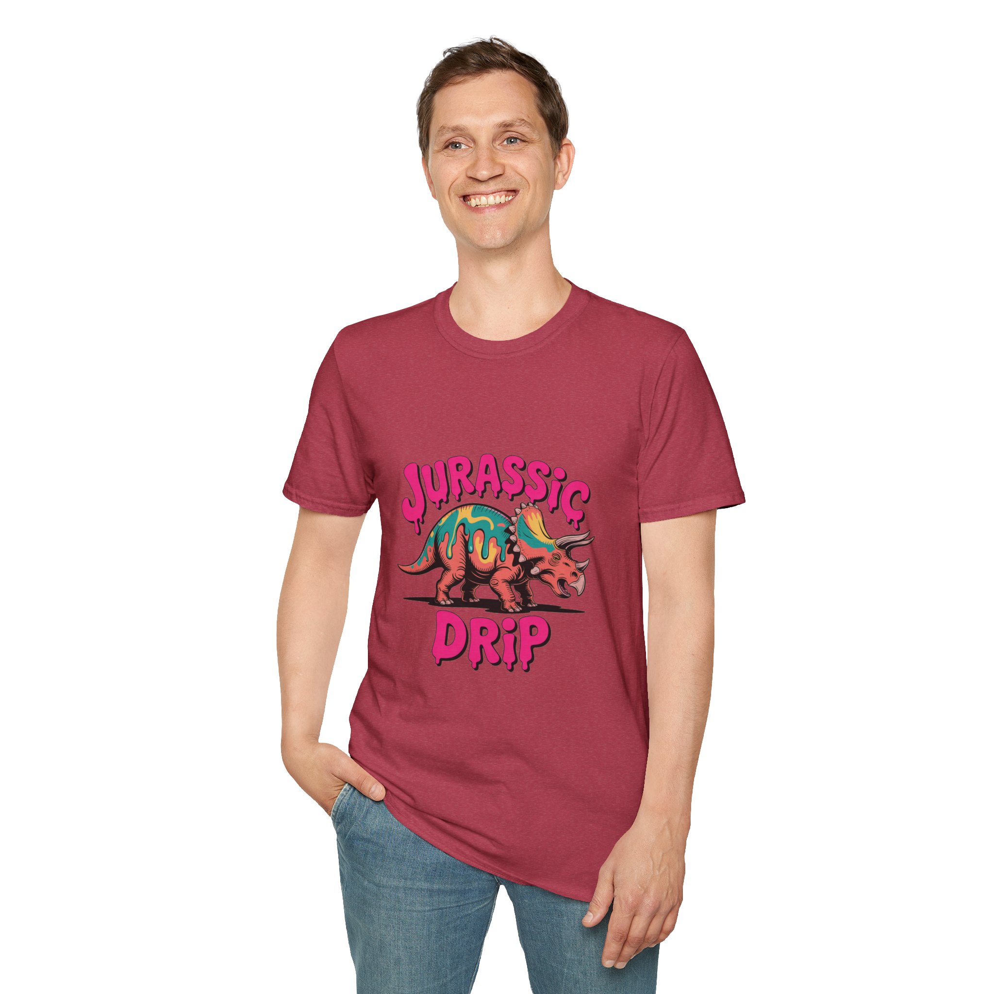 Jurassic Drip Unisex Softstyle T-Shirt - Fun Dino Tee for Kids & Adults, Graphic Tee, Gift for Jurassic Fans, Summer Fashion - Image 30