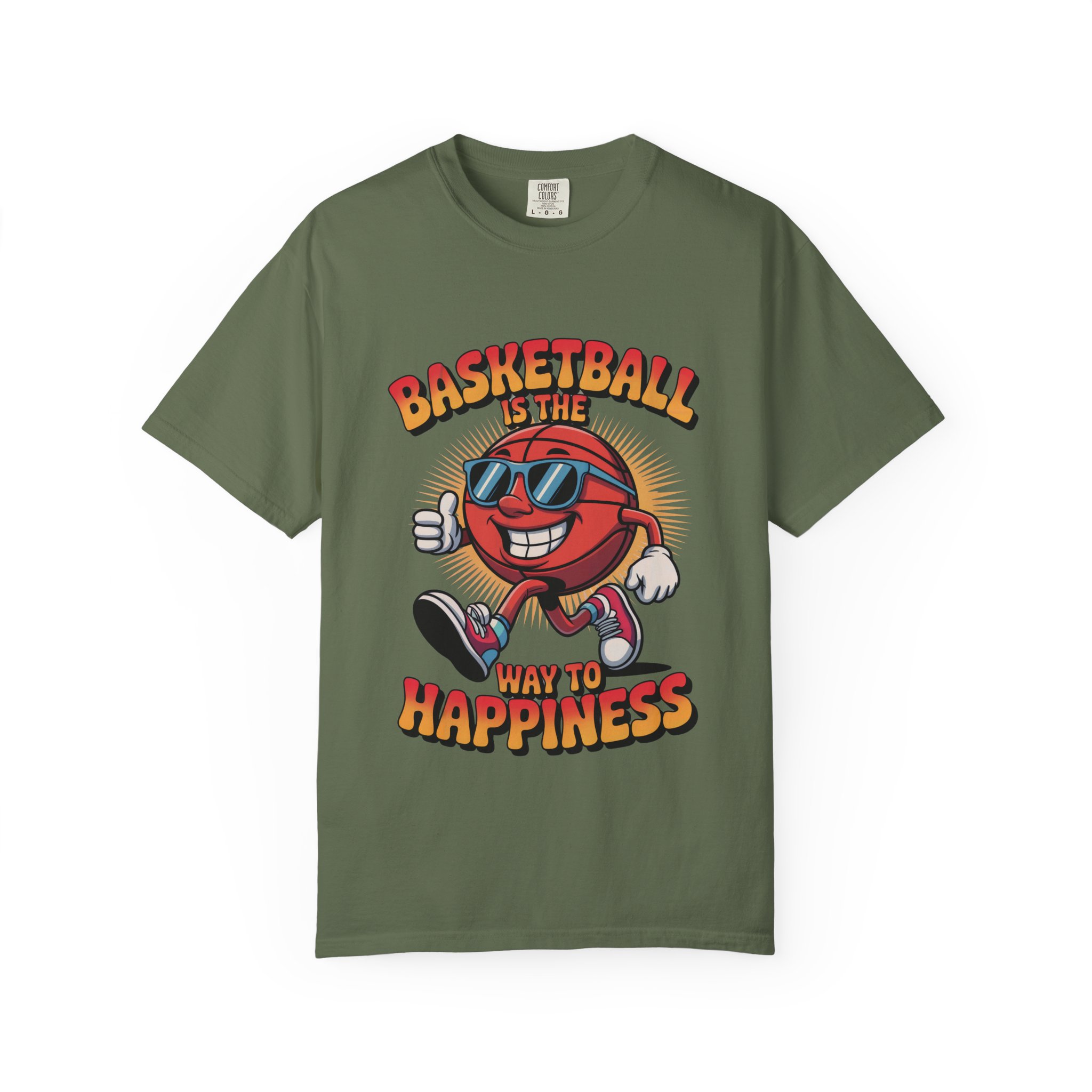 Basketball Happiness T-Shirt, Unisex Tee, Gift for Sports Lovers, Fun Casual Wear, Birthday Gift, Sports Fan Apparel - Image 33