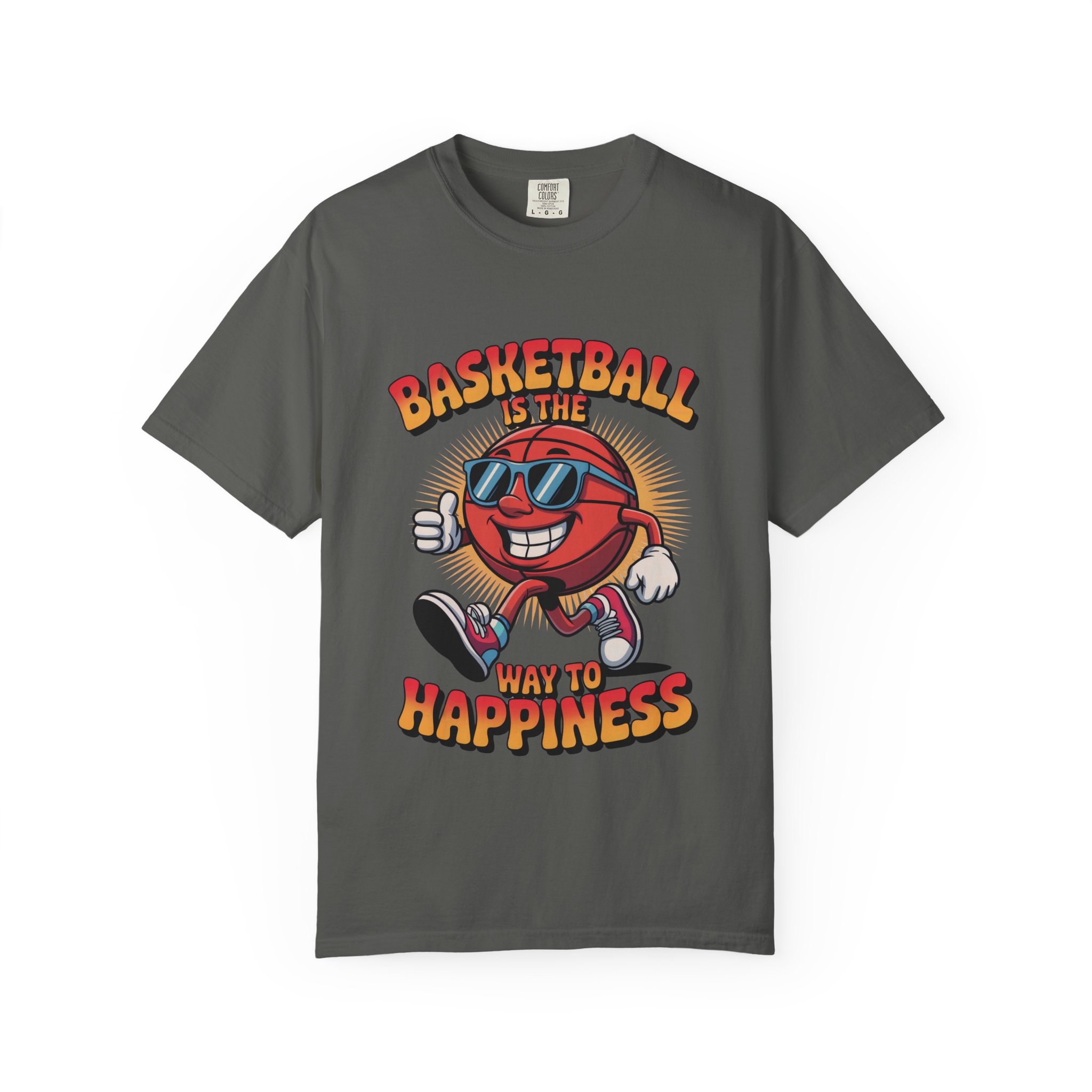 Basketball Happiness T-Shirt, Unisex Tee, Gift for Sports Lovers, Fun Casual Wear, Birthday Gift, Sports Fan Apparel - Image 25