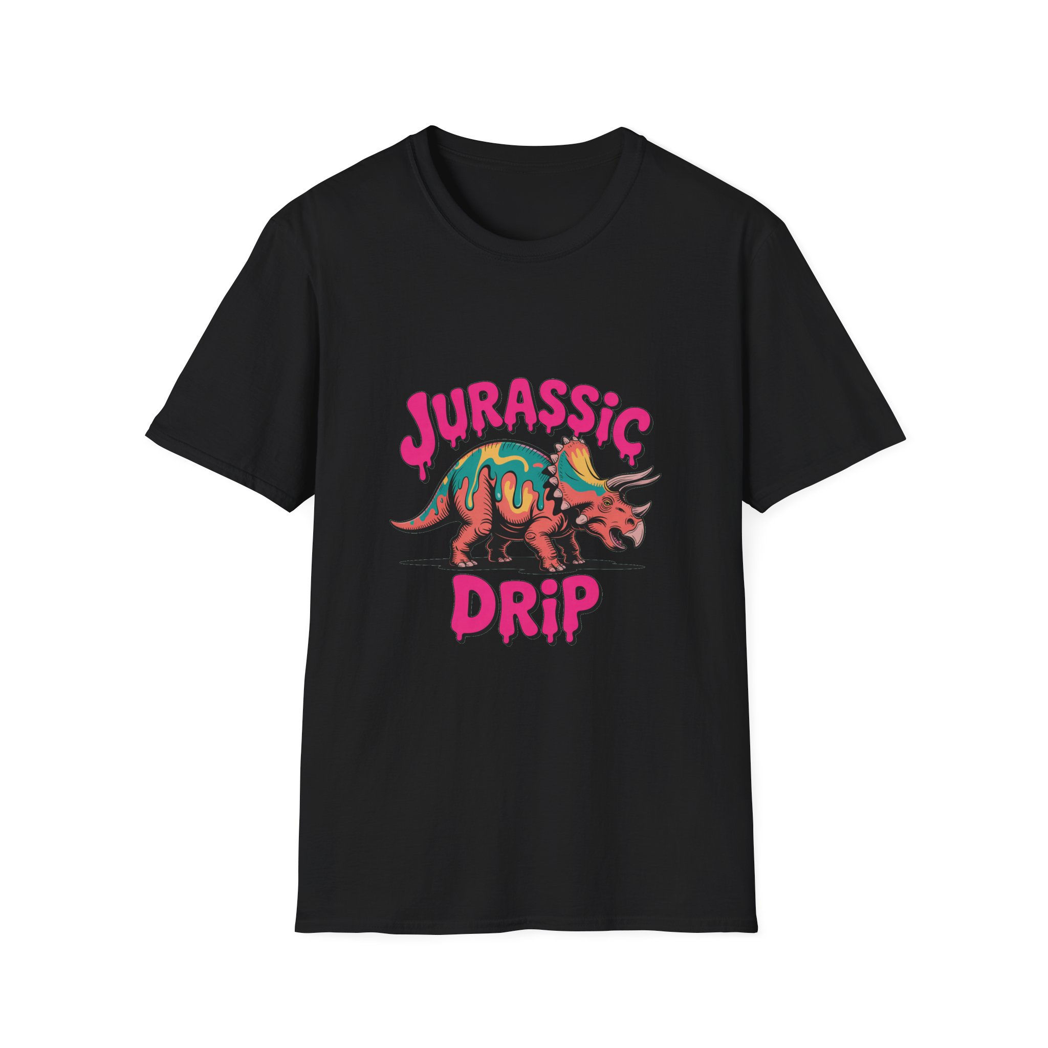 Jurassic Drip Unisex Softstyle T-Shirt - Fun Dino Tee for Kids & Adults, Graphic Tee, Gift for Jurassic Fans, Summer Fashion - Image 5