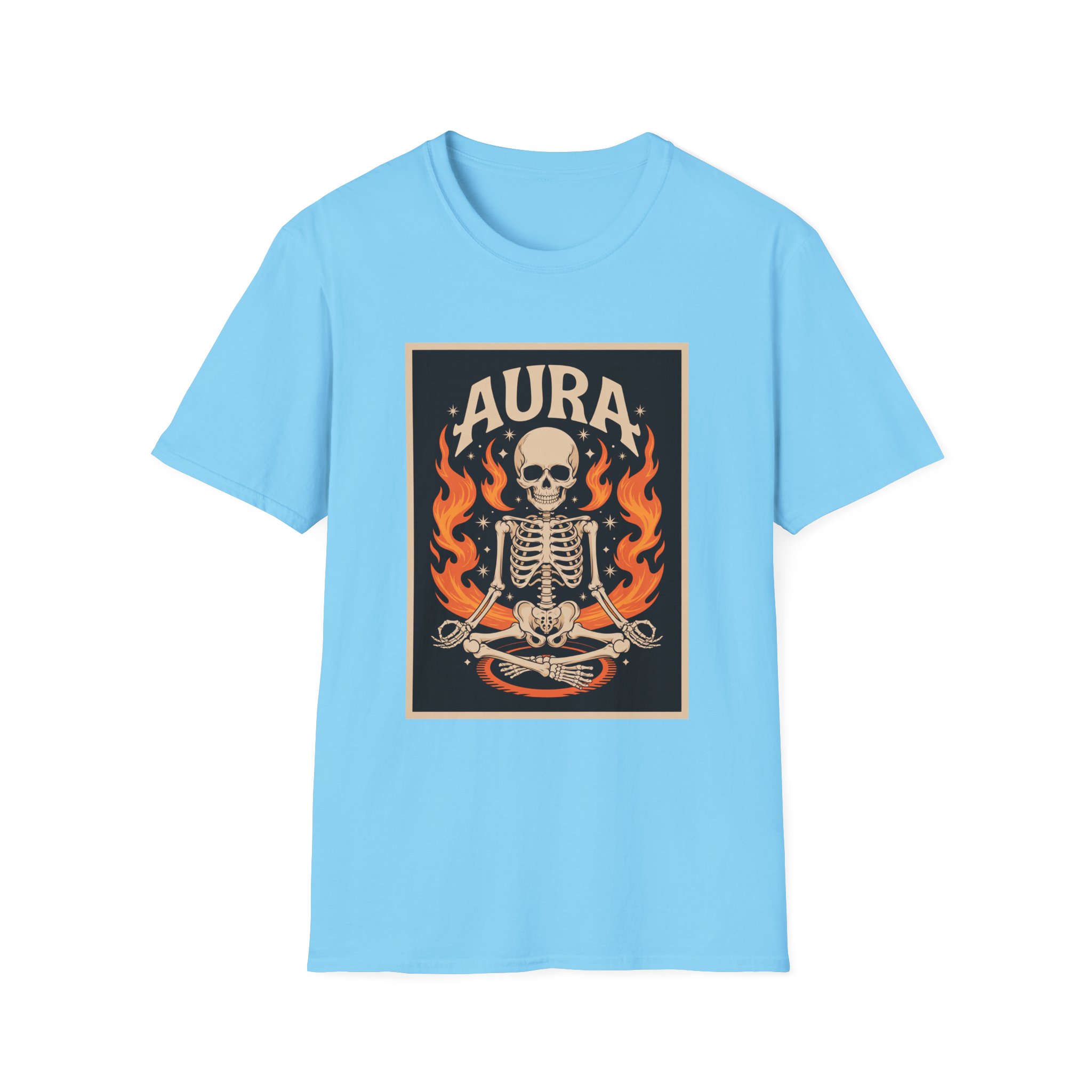 Aura Skeleton T-Shirt | Unisex Softstyle Tee | Gothic Apparel | Halloween Costume | Casual Streetwear | Unique Gift Idea - Image 28