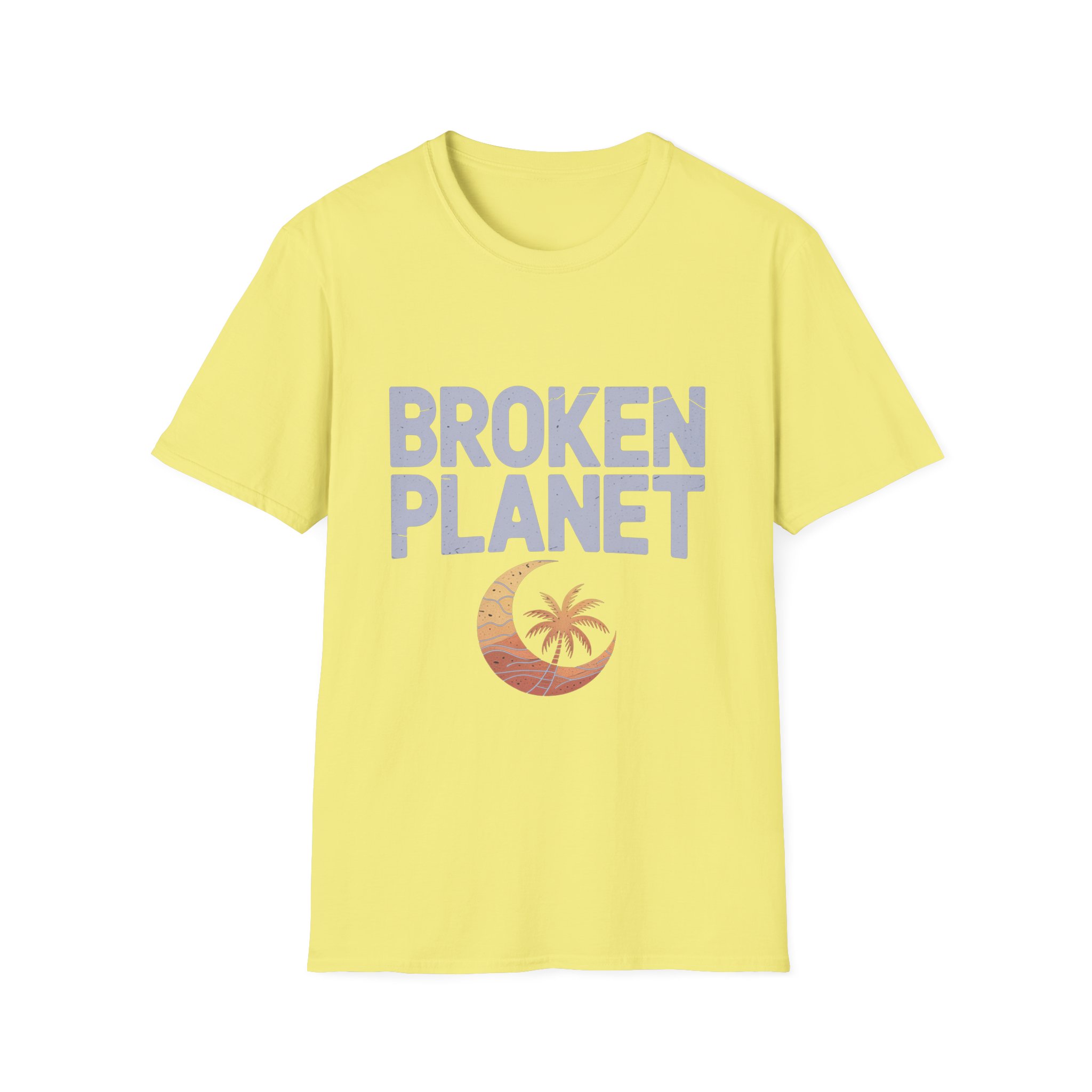 Broken Planet Unisex Softstyle T-Shirt, Eco-Friendly Tee, Casual Outfit, Gift for Earth Lovers, Summer Fashion - Image 13