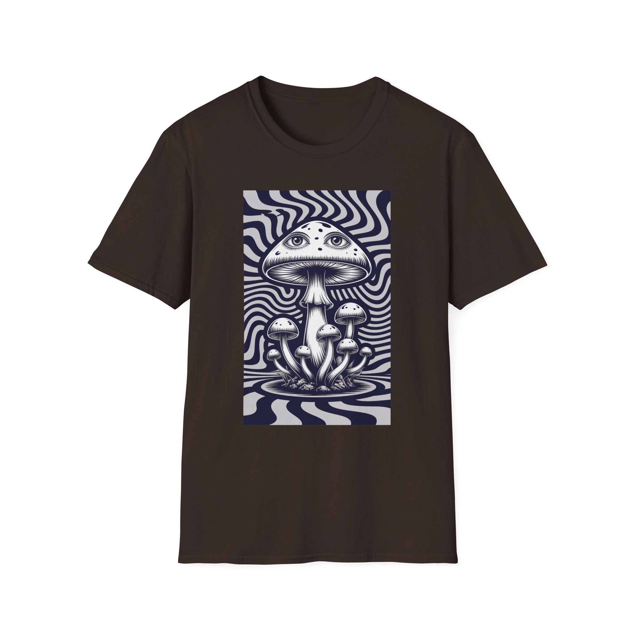 Psychedelic Mushroom Unisex T-Shirt | Trippy Graphic Tee | Festival Wear | Nature Lover Gift | Bohemian Style | Casual Everyday Top - Image 7