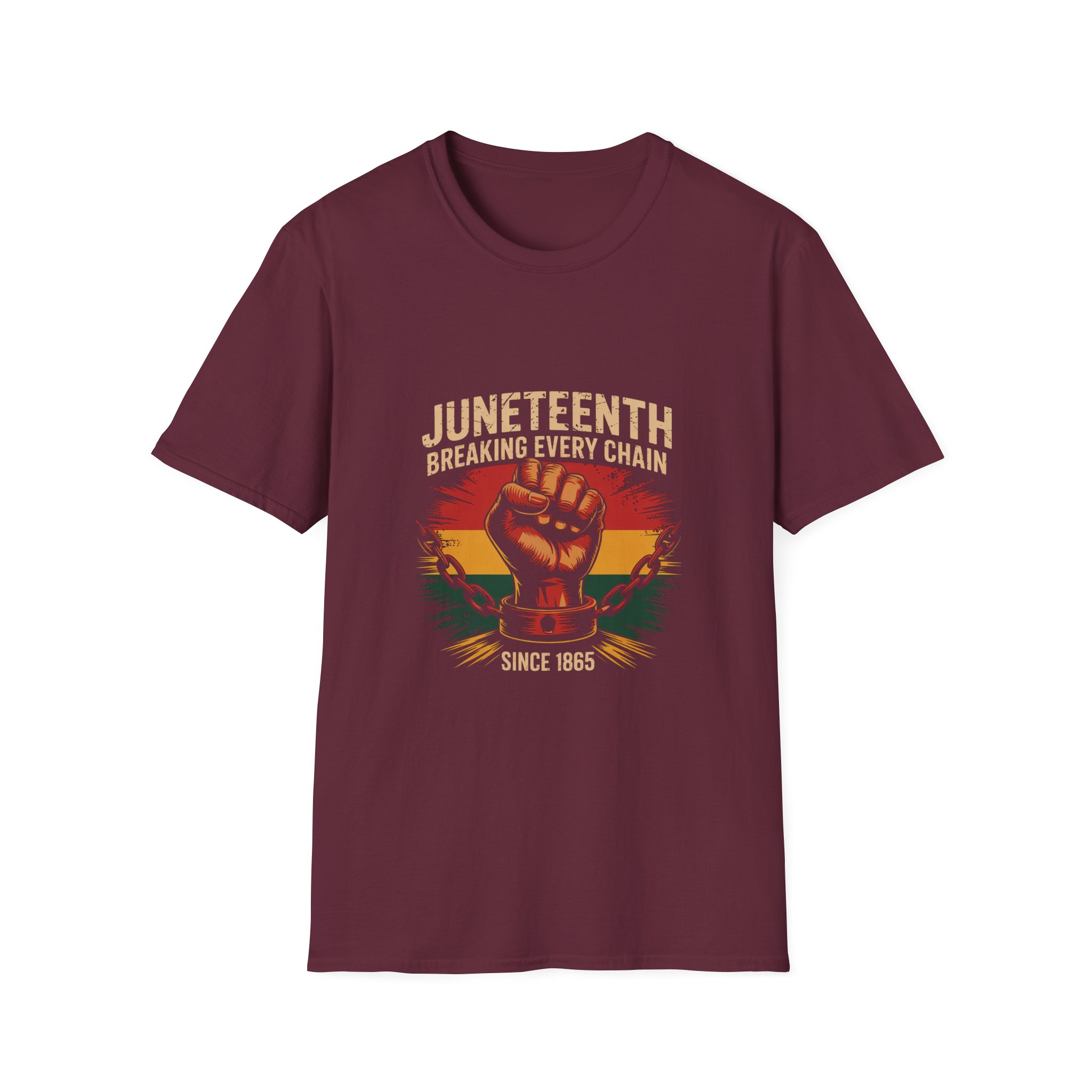 Juneteenth Celebration T-Shirt, Breaking Every Chain Tee, African American History Shirt, Juneteenth Gift, Unisex Softstyle Top - Image 4
