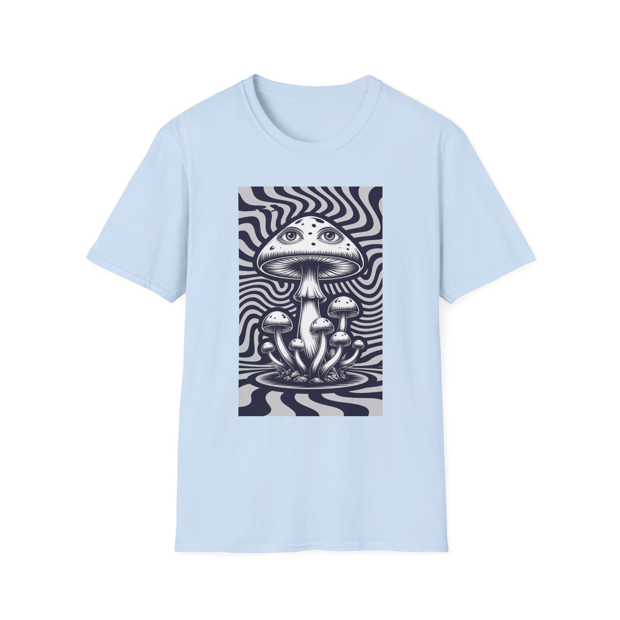 Psychedelic Mushroom Unisex T-Shirt | Trippy Graphic Tee | Festival Wear | Nature Lover Gift | Bohemian Style | Casual Everyday Top - Image 13