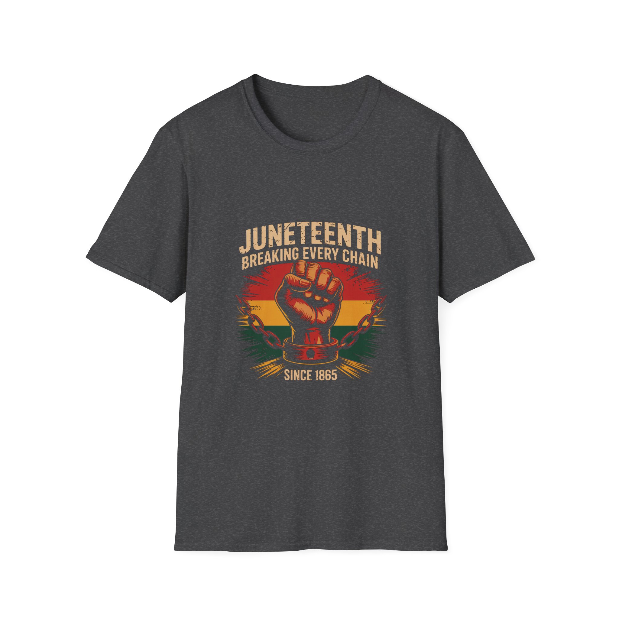 Juneteenth Celebration T-Shirt, Breaking Every Chain Tee, African American History Shirt, Juneteenth Gift, Unisex Softstyle Top - Image 16