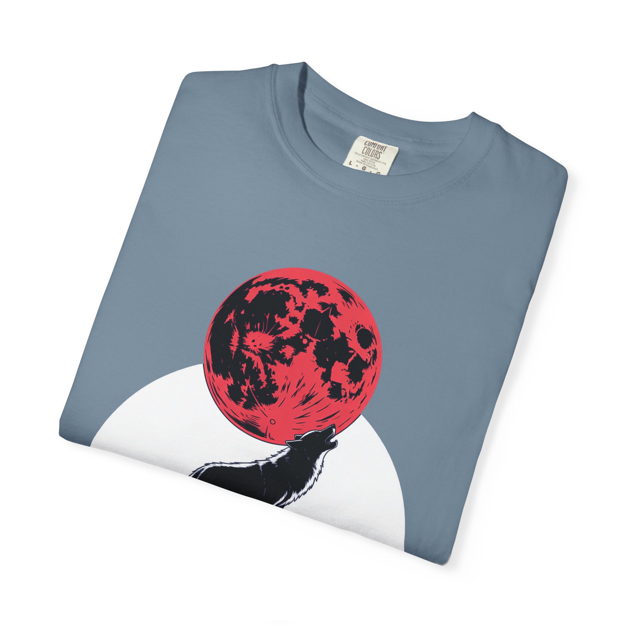 Wolf Howling at Red Moon T-Shirt, Nature Lovers Gift, Casual Wear, Unisex Tee, Eco-Friendly Clothing - Image 28