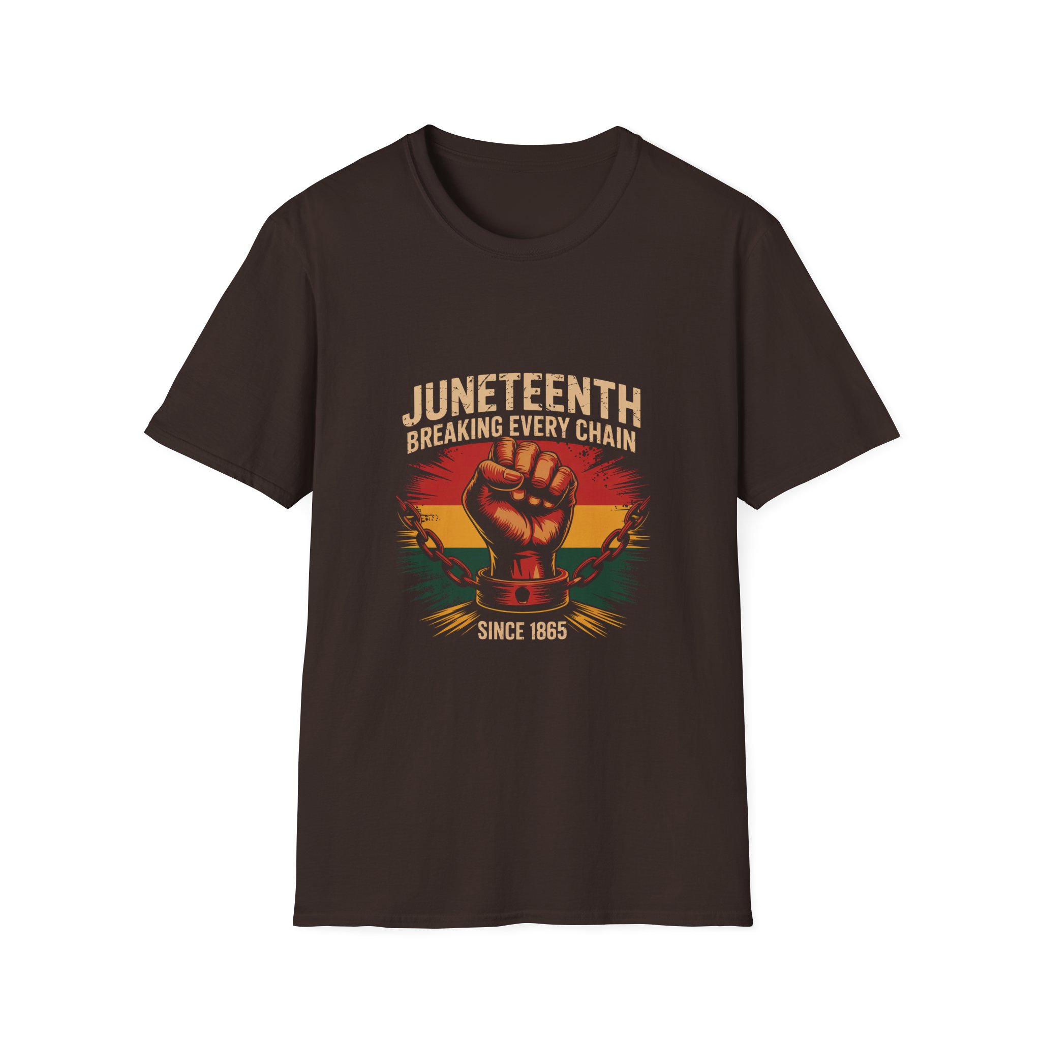 Juneteenth Celebration T-Shirt, Breaking Every Chain Tee, African American History Shirt, Juneteenth Gift, Unisex Softstyle Top - Image 7