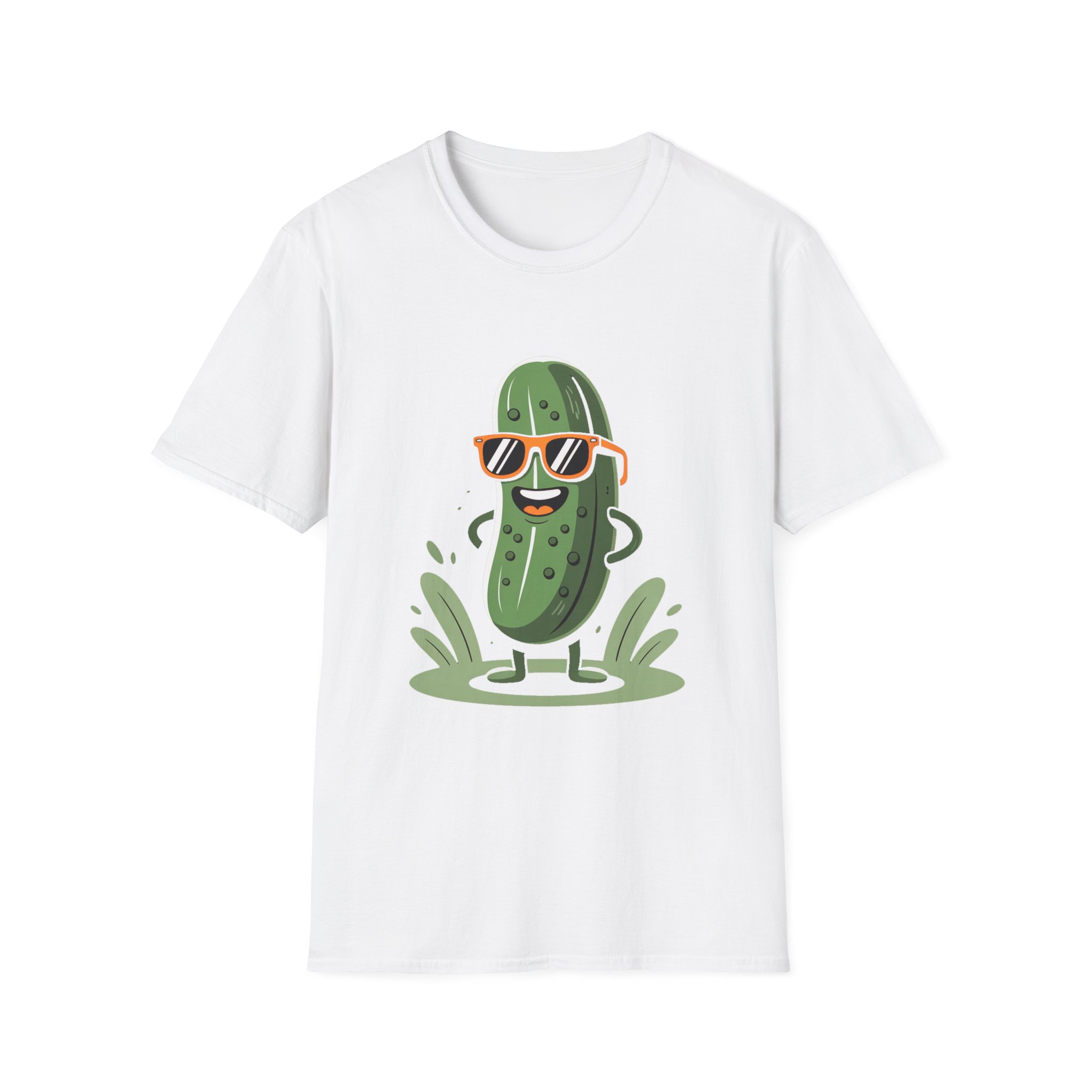 Cool Cucumber Unisex T-Shirt, Funny Tee, Summer Vibes, Gift for Friends, Casual Apparel, Cute Pickle Design