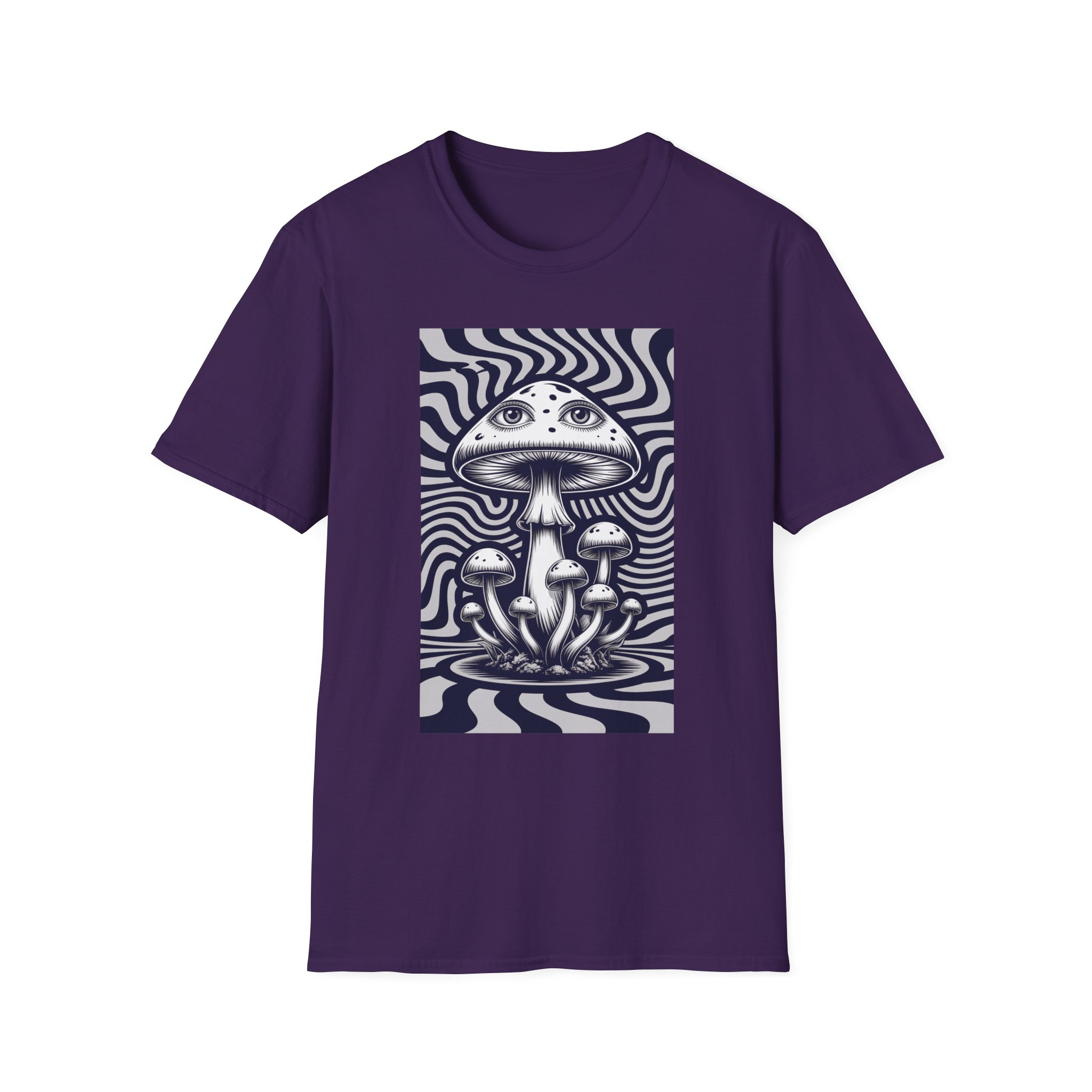 Psychedelic Mushroom Unisex T-Shirt | Trippy Graphic Tee | Festival Wear | Nature Lover Gift | Bohemian Style | Casual Everyday Top - Image 34