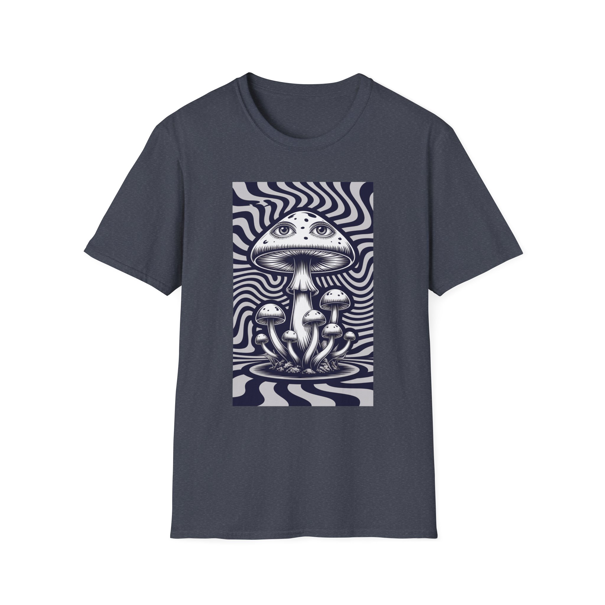 Psychedelic Mushroom Unisex T-Shirt | Trippy Graphic Tee | Festival Wear | Nature Lover Gift | Bohemian Style | Casual Everyday Top - Image 28
