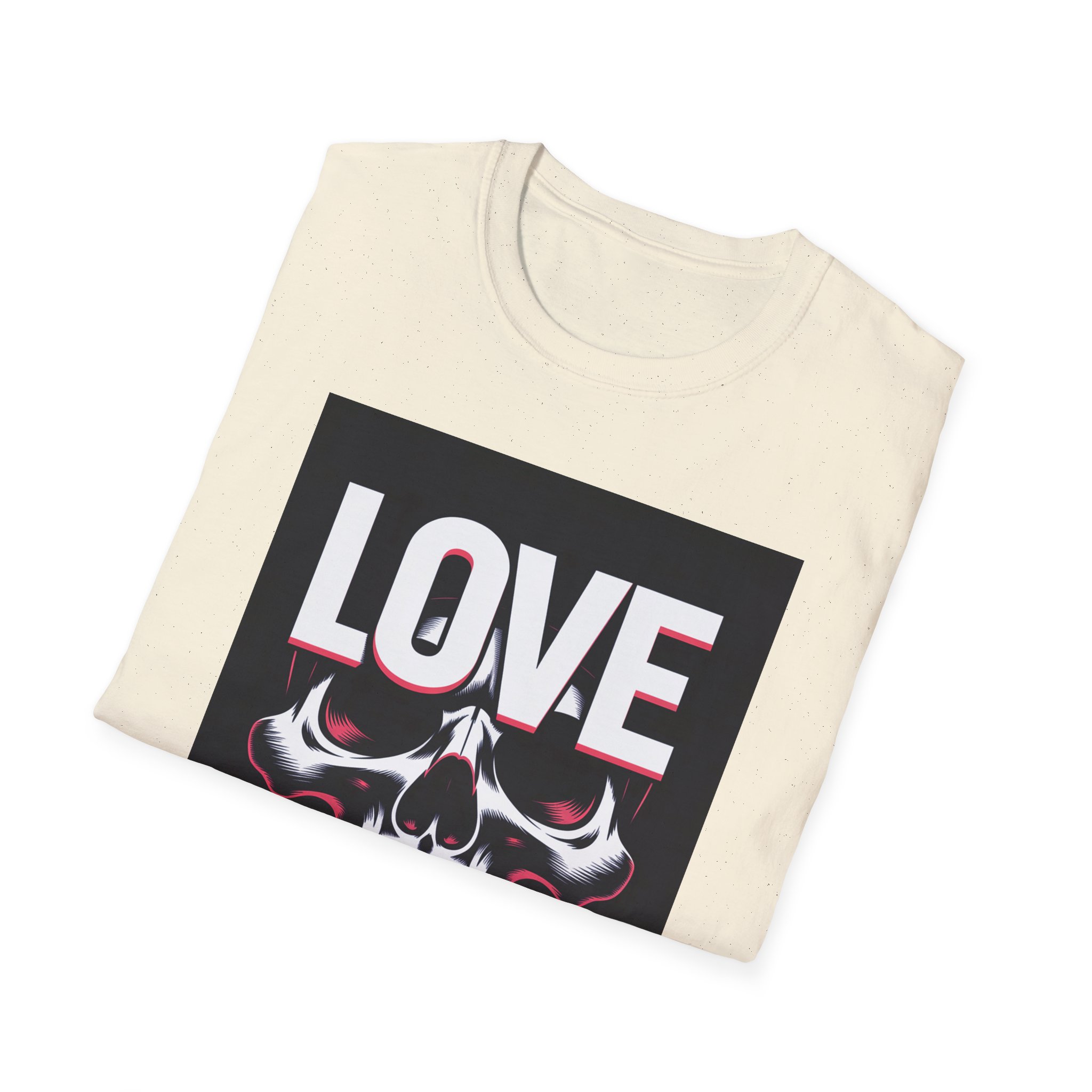 Skull Love Graphic Tee, Unisex Skull T-Shirt, Casual Wear, Gothic Fashion, Unique Gift for Him/Her - Image 24