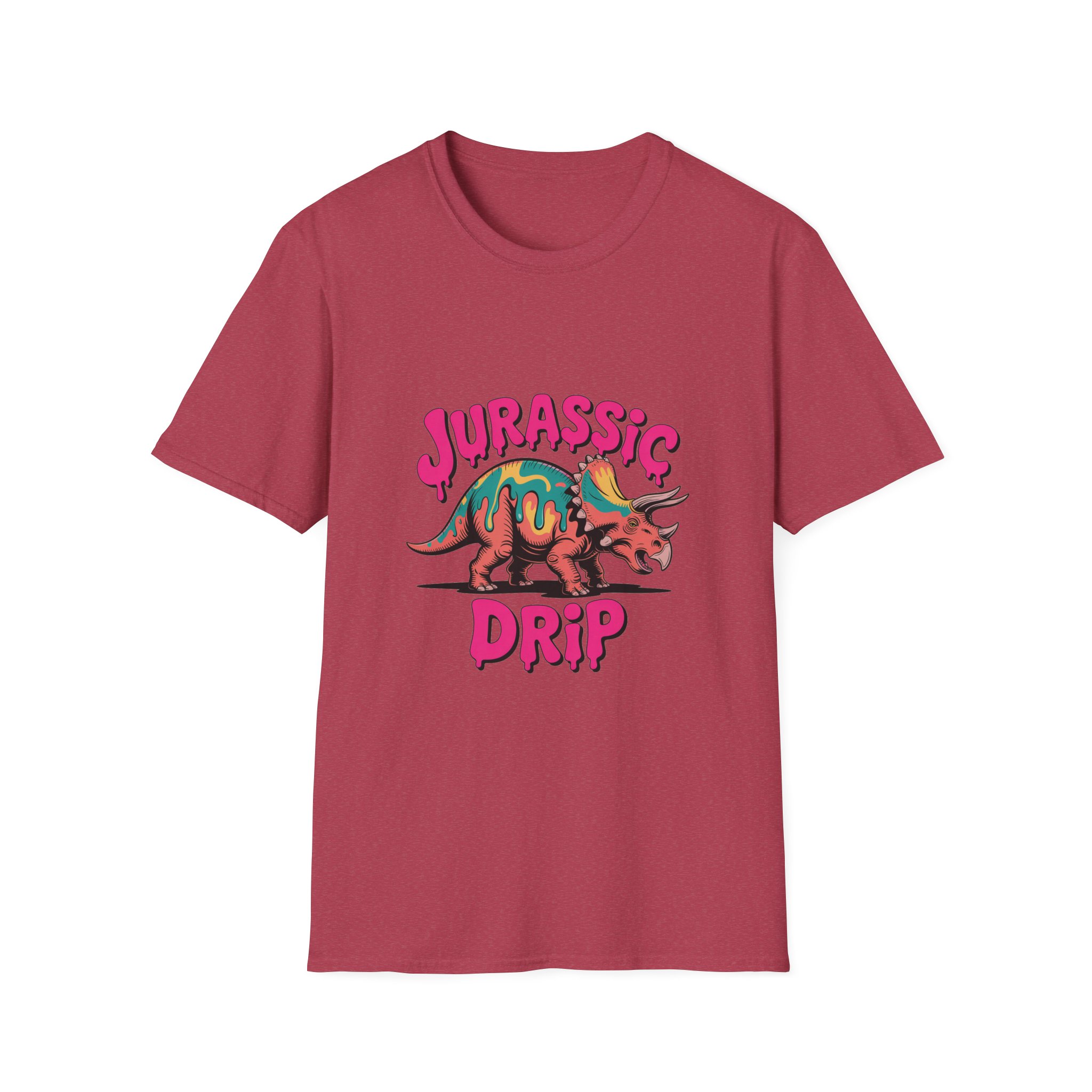 Jurassic Drip Unisex Softstyle T-Shirt - Fun Dino Tee for Kids & Adults, Graphic Tee, Gift for Jurassic Fans, Summer Fashion - Image 29