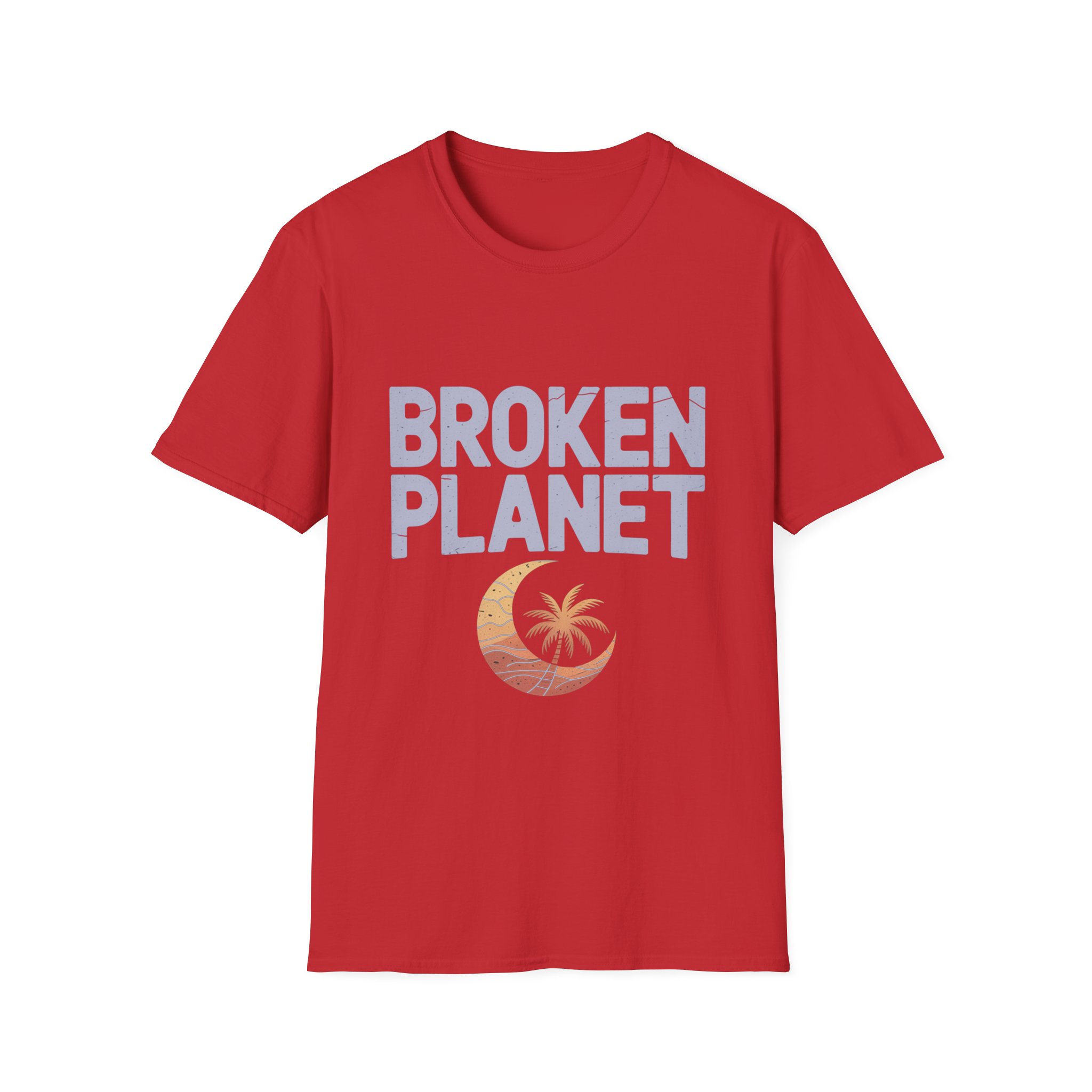 Broken Planet Unisex Softstyle T-Shirt, Eco-Friendly Tee, Casual Outfit, Gift for Earth Lovers, Summer Fashion - Image 37