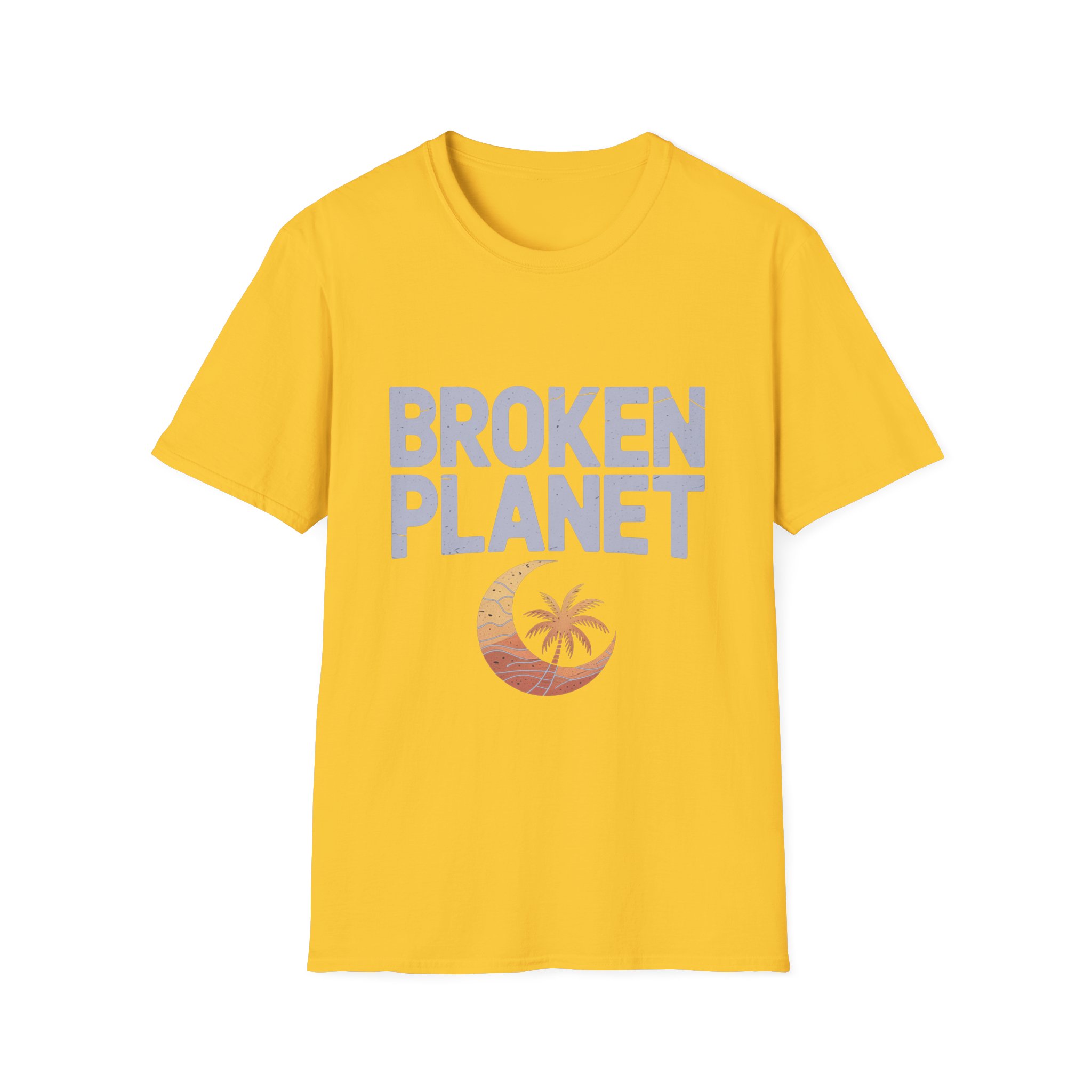 Broken Planet Unisex Softstyle T-Shirt, Eco-Friendly Tee, Casual Outfit, Gift for Earth Lovers, Summer Fashion - Image 19