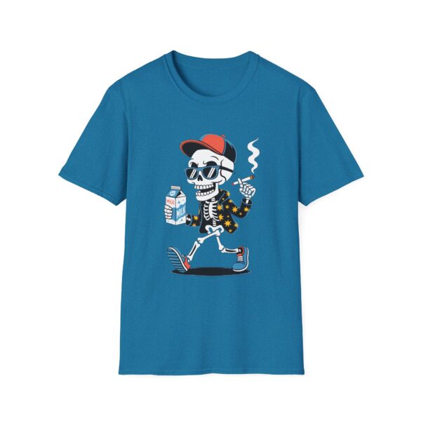 Cool Skeleton Graphic T-Shirt, Casual Wear, Halloween Gift, Unisex T-Shirt, Vintage Style Tee, Comfortable Softstyle Tee