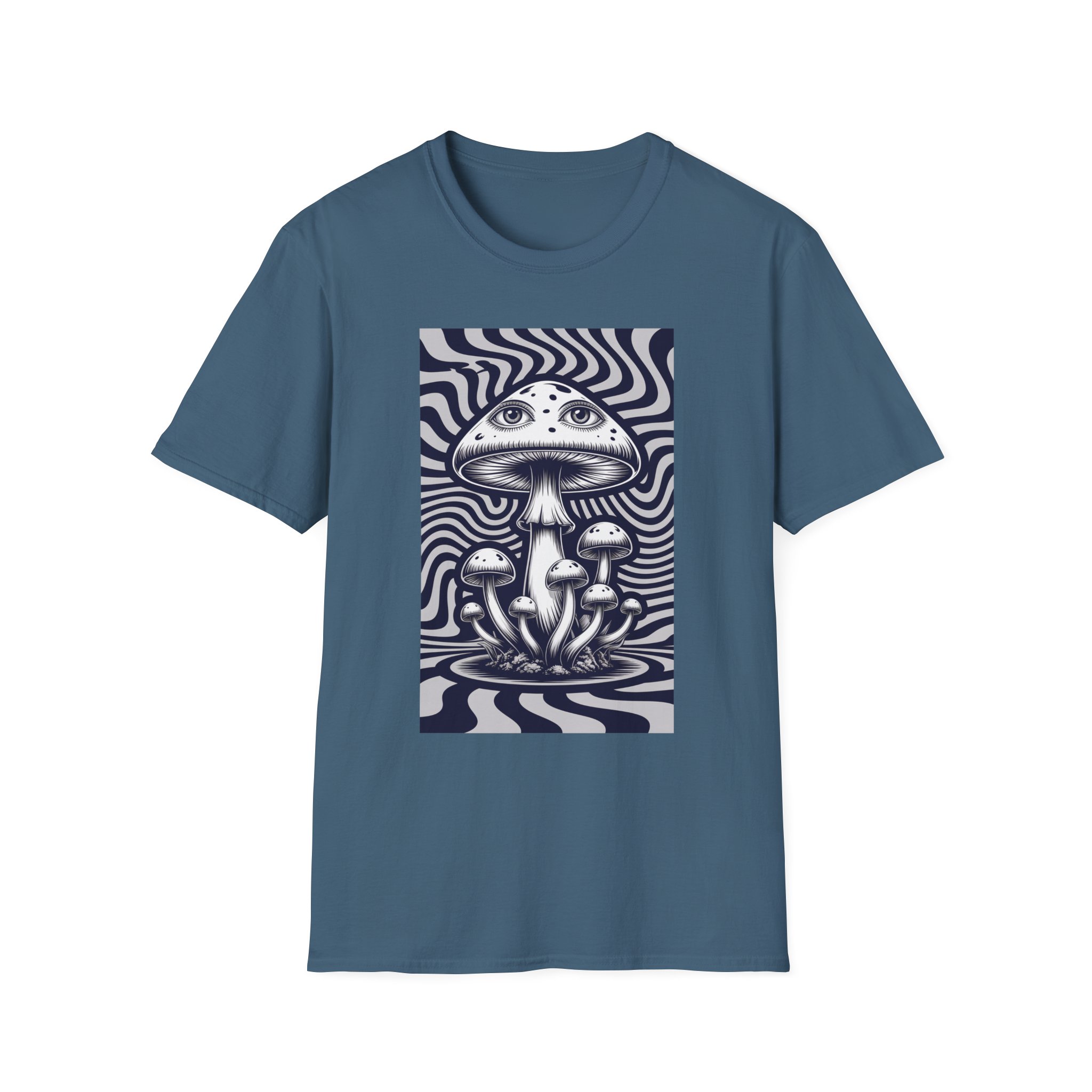 Psychedelic Mushroom Unisex T-Shirt | Trippy Graphic Tee | Festival Wear | Nature Lover Gift | Bohemian Style | Casual Everyday Top - Image 19