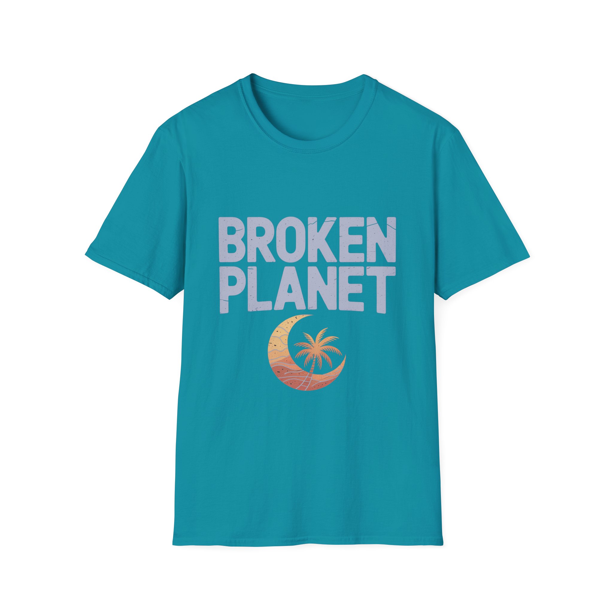 Broken Planet Unisex Softstyle T-Shirt, Eco-Friendly Tee, Casual Outfit, Gift for Earth Lovers, Summer Fashion - Image 28