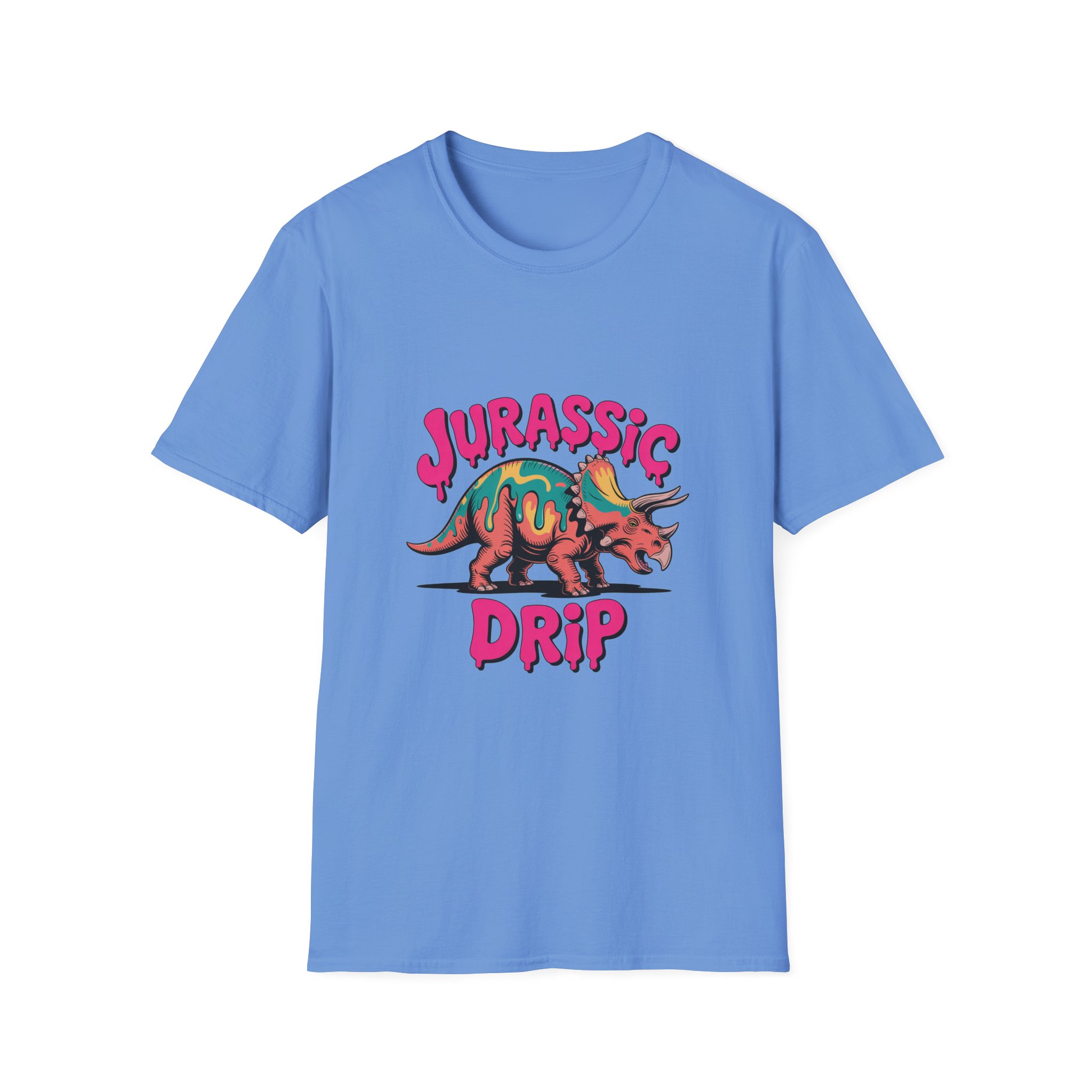 Jurassic Drip Unisex Softstyle T-Shirt - Fun Dino Tee for Kids & Adults, Graphic Tee, Gift for Jurassic Fans, Summer Fashion - Image 15