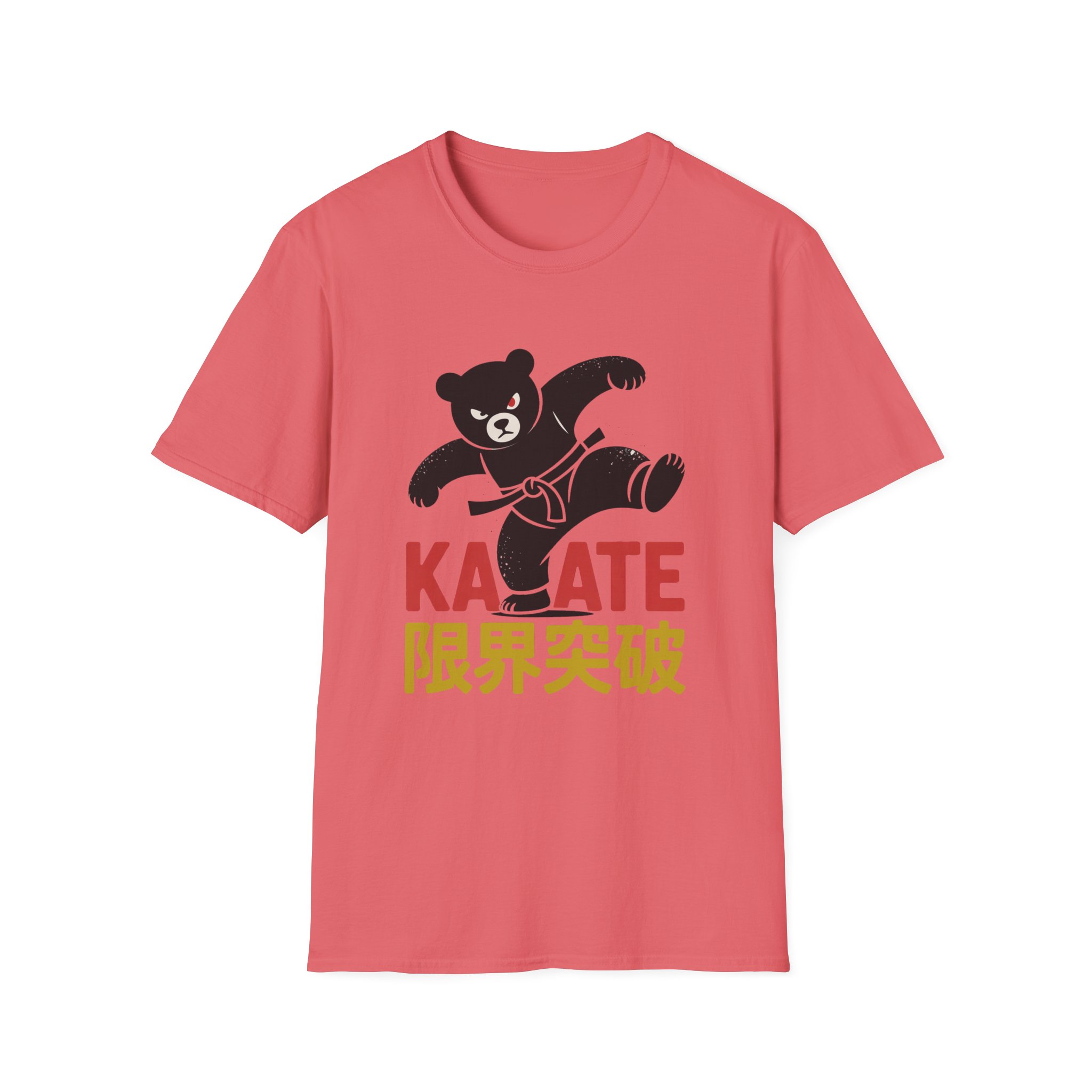 Karate Bear Unisex T-Shirt, Softstyle Tee for Animal Lovers, Birthday Gift, Martial Arts Fan Gear, Casual Wear, Fun Graphic Shirt - Image 4
