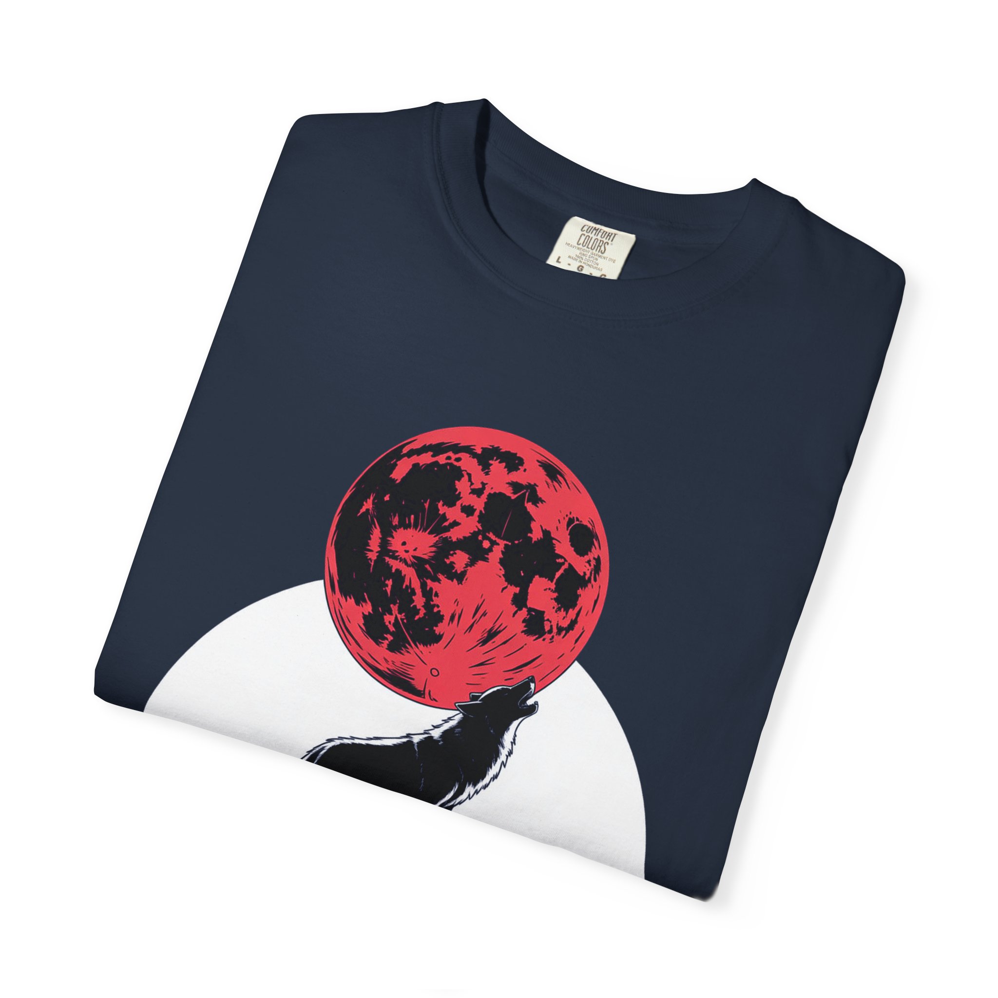 Wolf Howling at Red Moon T-Shirt, Nature Lovers Gift, Casual Wear, Unisex Tee, Eco-Friendly Clothing - Image 58