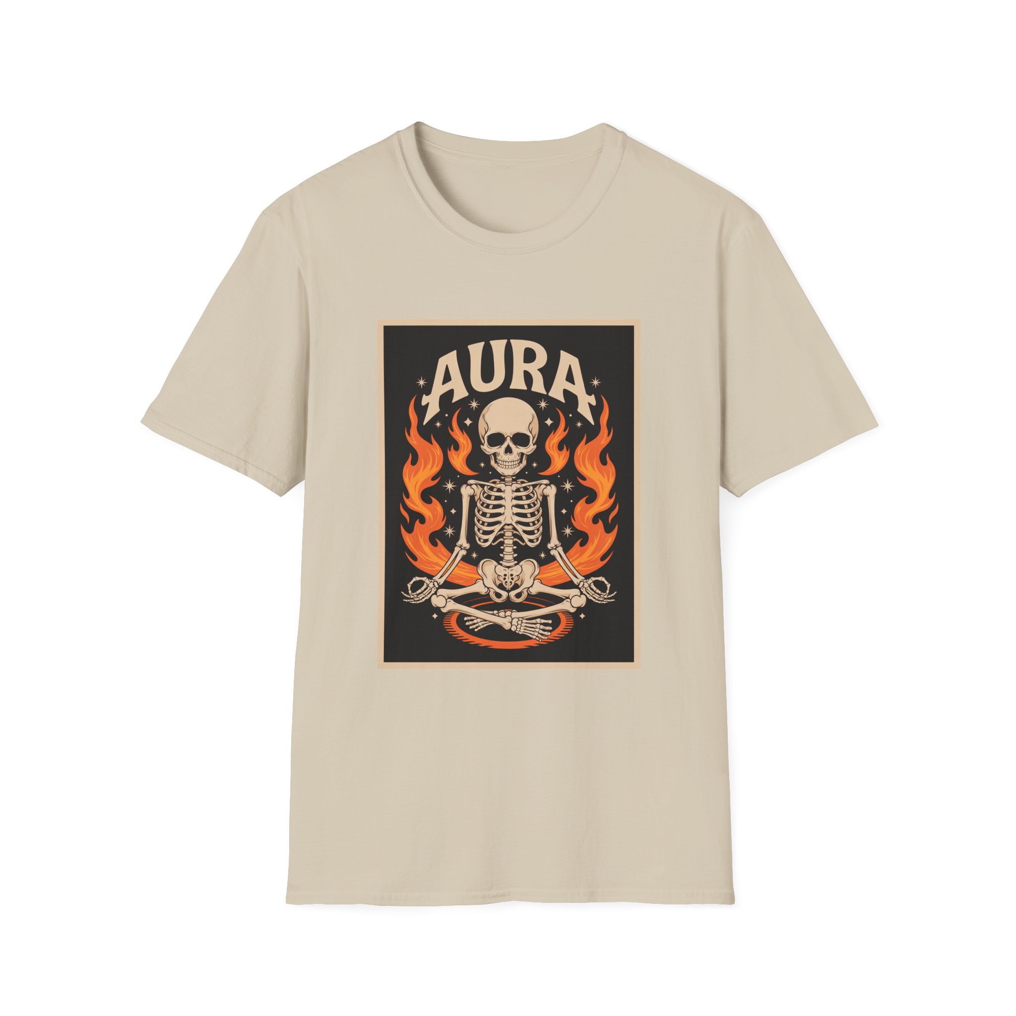 Aura Skeleton T-Shirt | Unisex Softstyle Tee | Gothic Apparel | Halloween Costume | Casual Streetwear | Unique Gift Idea - Image 10