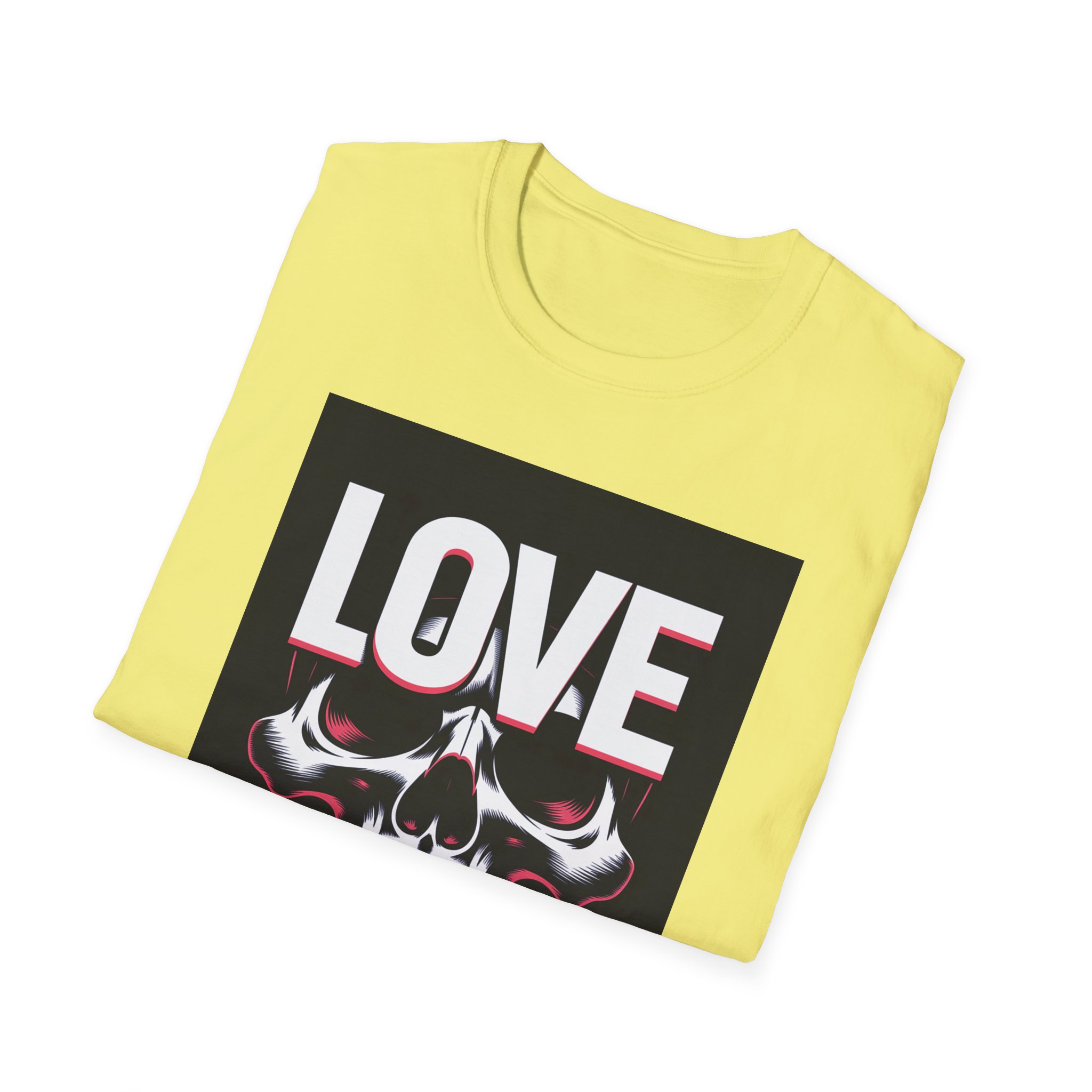 Skull Love Graphic Tee, Unisex Skull T-Shirt, Casual Wear, Gothic Fashion, Unique Gift for Him/Her - Image 29