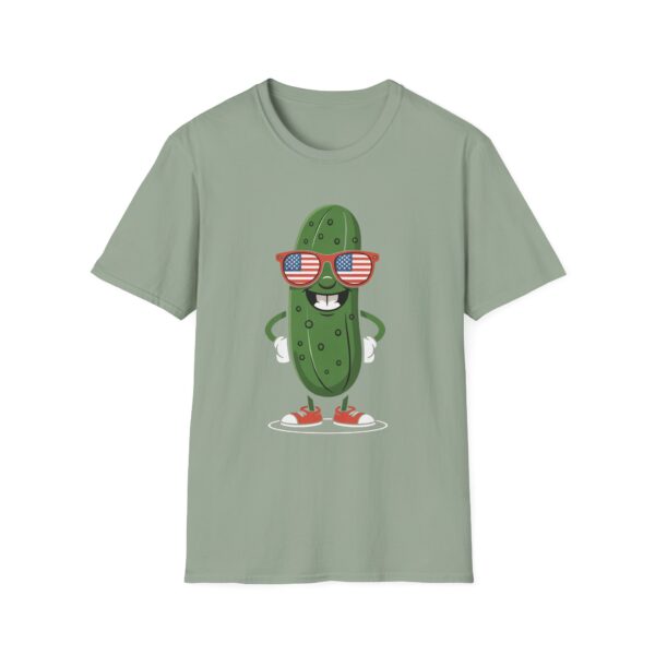 Cool Cucumber Patriotic T-Shirt, Fun Summer Apparel, Unisex Tee, Quirky Gift, 4th of July Outfit, Casualwear