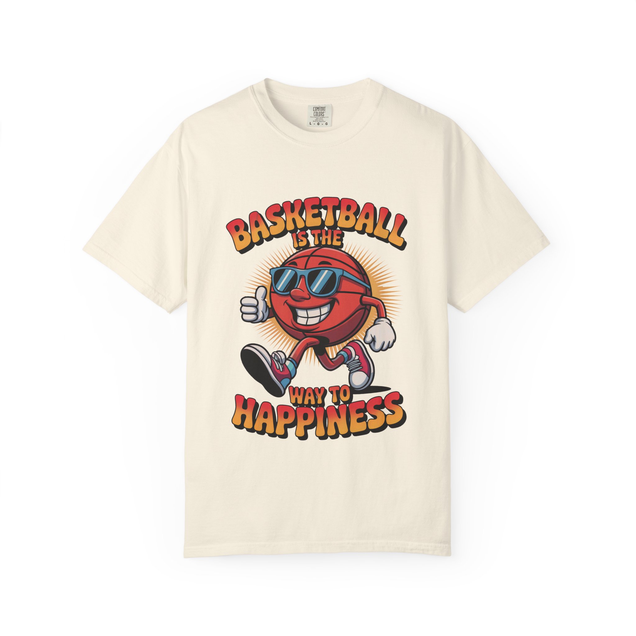 Basketball Happiness T-Shirt, Unisex Tee, Gift for Sports Lovers, Fun Casual Wear, Birthday Gift, Sports Fan Apparel - Image 13