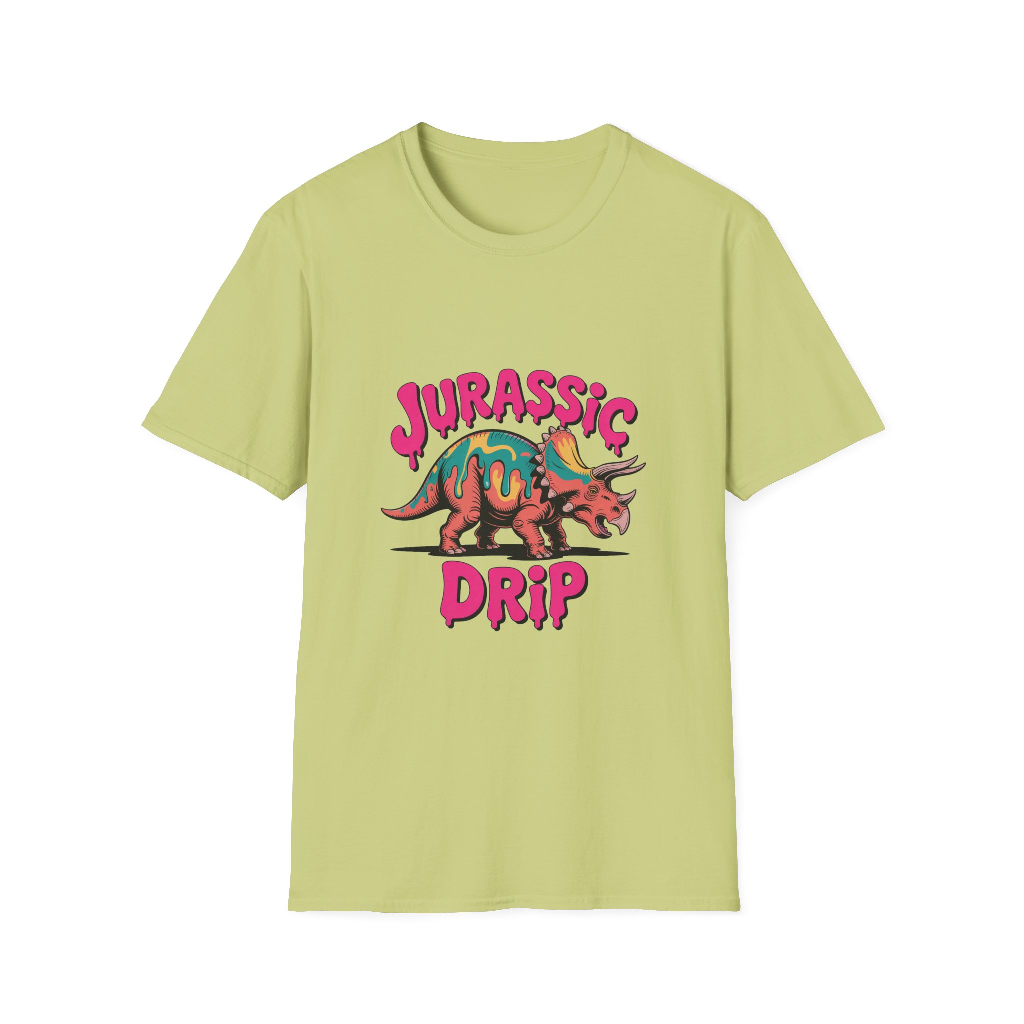 Jurassic Drip Unisex Softstyle T-Shirt - Fun Dino Tee for Kids & Adults, Graphic Tee, Gift for Jurassic Fans, Summer Fashion - Image 9