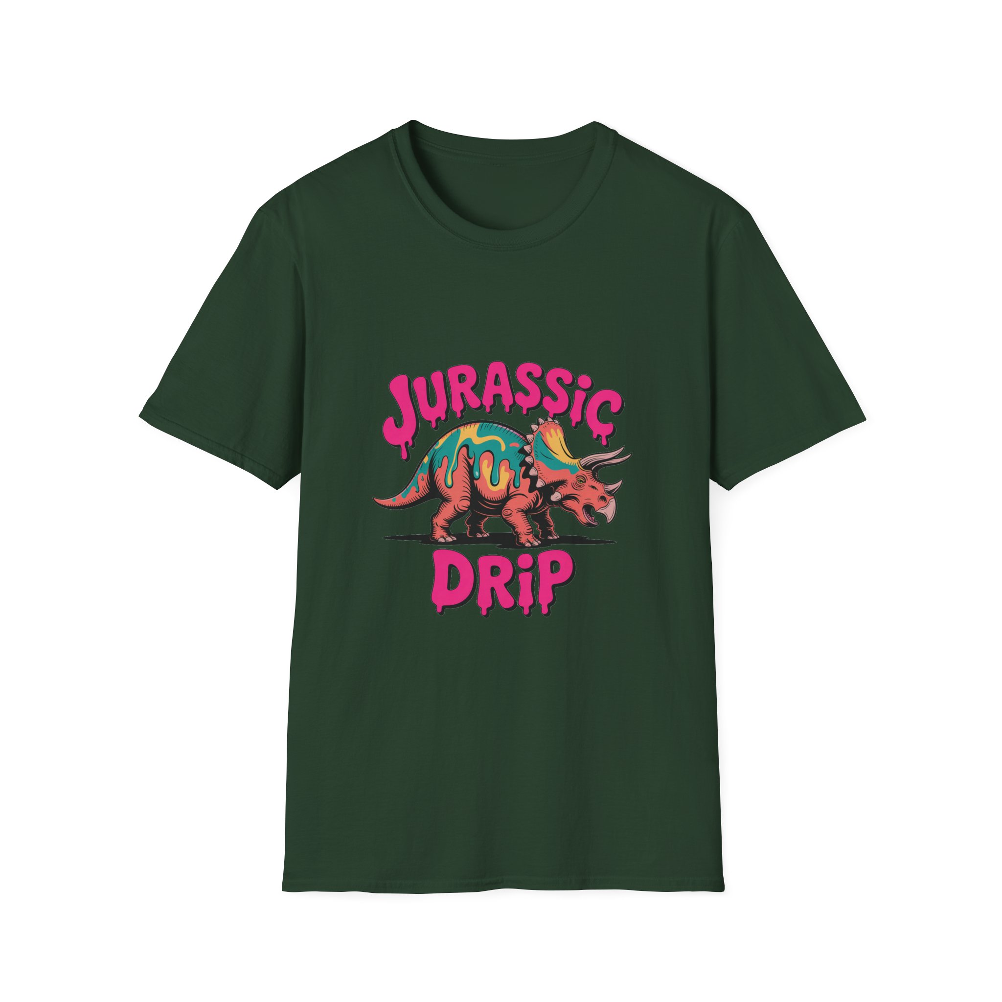 Jurassic Drip Unisex Softstyle T-Shirt - Fun Dino Tee for Kids & Adults, Graphic Tee, Gift for Jurassic Fans, Summer Fashion - Image 13